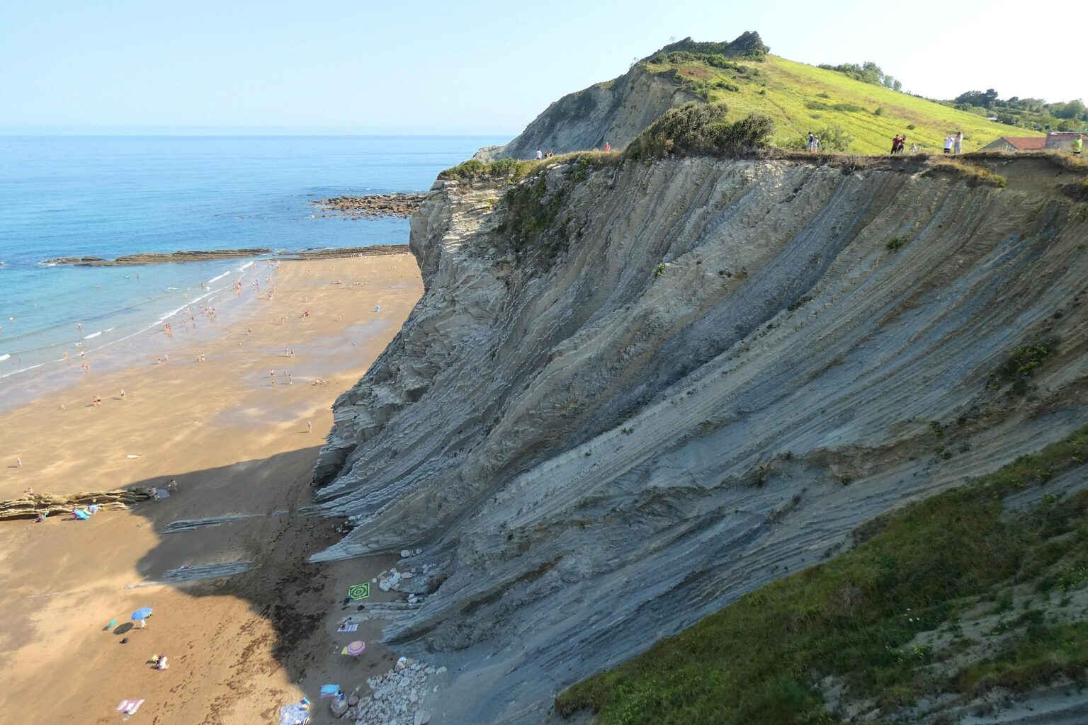 Flych de Zumaia vista de la playa