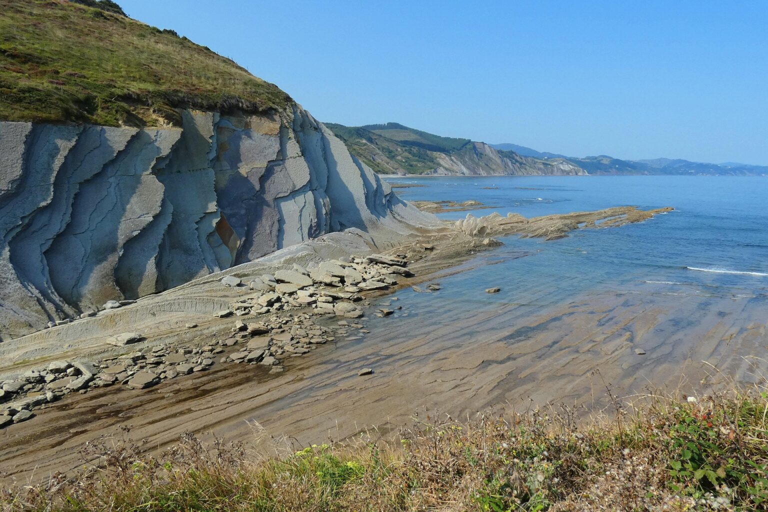 Flych de Zumaia desde arriba